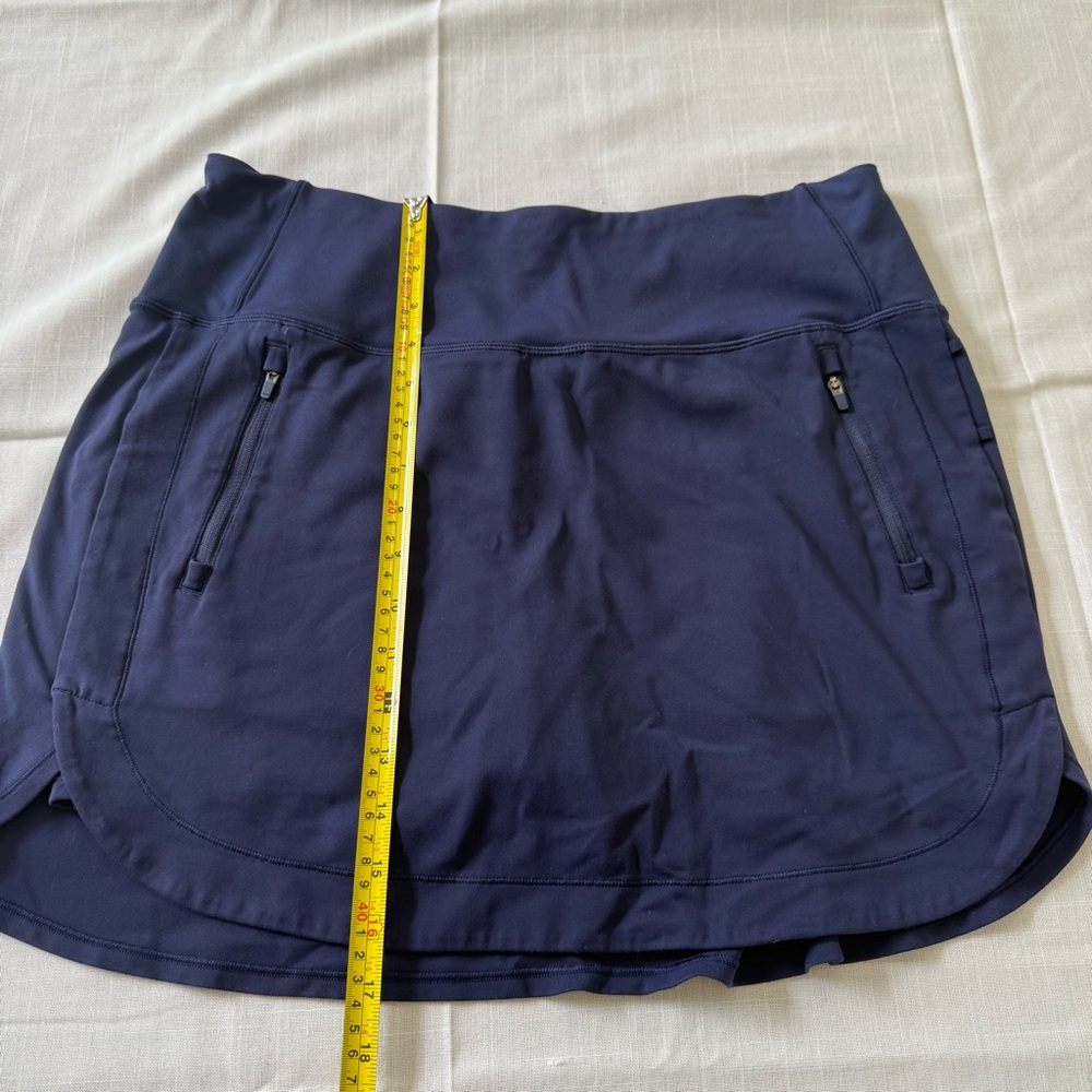 Athleta Fairway Golf Skort 26” Navy Blue Women’s Size L Activewear Golf Tennis - Picture 6 of 10